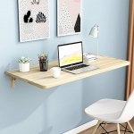 An der Wand montierter Klapptisch f&uuml;r Waschk&uuml;che, an der Wand montierter Esstisch, zusammenklappbar, an der Wand montierter Computertisch, stabil und robust, f&uuml;r Arbeitszimmer, Schlafzimmer