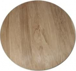 &Uuml;mmargune lauaplaat massiivsest tammepuust, 4 cm paksune, &uuml;mmargune puidust lauaplaat, tammepuust lauaplaat (l&auml;bim&otilde;&otilde;t 70 cm)