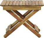 Klappbarer Beistelltisch aus Holz for den Au&szlig;enbereich, Natur, 15" T x 22,75" B x 18,25" H