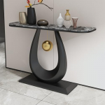 Schlanker, moderner Konsolentisch mit Stauraum, modernes Akzentst&uuml;ck f&uuml;r die Dekoration von Wohnzimmer, Flur oder Eingangsbereich