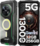 DOOGEE Fire 7 Pro v&auml;litingimustes kasutatav mobiiltelefon ilma lepinguta 1200LM Dual Camping Lamp AI 5G, Walkie Talkie, 13000mAh, Outdoor Smartphone Android 15, 32GB + 256GB, 6,6-tolline HD + 64MP, Octa Core, 3 kaardipesa