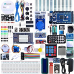 ELEGOO Mega R3 stardikomplekt Arduino projektile Ultimate Starter Kit koos saksa keele &otilde;petusega, MEGA R3 mikrokontroller ja palju elektroonilisi tarvikuid.