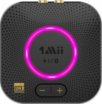 1Mii B06S+ Bluetooth 5.2 vastuv&otilde;tja, HiFi audioadapter LDAC, helitugevuse reguleerimise, aptX HD ja madala latentsusega traadita vastuv&otilde;tja stereos&uuml;steemi k&otilde;larite jaoks, 3,5 mm/RCA v&auml;ljunditega