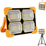 LED-ehitusvalgusti akulamp Camping 300 W t&ouml;&ouml;valgus LED aku 26000 Ah laetav lamp LED kaasaskantav USB laetav energiapank, timmitav h&auml;daolukorras valgustus h&auml;daolukordade jaoks, aed