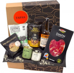 jamon.de Tapas kinkekorv, t&auml;idetud kinkekorv k&auml;sit&ouml;&ouml;&otilde;lle, Serrano singi ja Hispaania maitsvate erip&auml;radega, s&uuml;nnip&auml;evakingitus ja t&auml;nu meestele ja naistele.