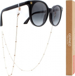 GERNEO&reg; Tulum - Premium Glasses Chain & Glasses Strap in Various Colours - Made of 18 Carat Gold or 925 Silver - Chain Ball Combination - Unisex for Reading Glasses & Sunglasses