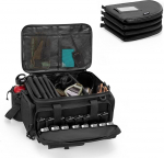 DSLEAF Tactical Pistt 4 Pistolentaschen, Gepolsterte Gun Duffle Range Bag mit 16X Magazinf&auml;chern