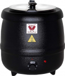 Beeketal SB600 9-liitrine supipott eemaldatava roostevabast terasest sisendi ja lusikav&auml;ljaga kaanega elektriline professionaalne gastro-supisoojendaja (400 W), reguleeritav kuni 80 &deg;C-ni.