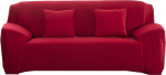 Elastic Soft Sofa Cover Protective Cover All-Inclusive Non-Slip Stretch Spandex Armchair Cover Classic Plain Non-Slip Sofa Cover for 1 2 3 4 Seater Bordeaux Red 1 Seater 90-140 cm