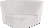 Stretch Corner Sofa Cover 1 Piece Velvet Corner Couch Cover Sofa Cover Sectional Lounger One Piece Sofa Slipcover L Shape Sofa Couch Additional Seat Soft with Elastic Bottom Ivory