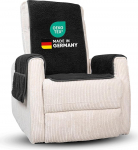 Novaliv tugitooli kaitse tugitoolile, antratsiit, universaalne tugitooli kaitse koos k&auml;etoega, neitsivillast valmistatud tugitooli kaitsekate, mugav tugitooli kate, tugitooli kaitse, puhketooli kate