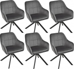 P&ouml;&ouml;rlevad s&ouml;&ouml;gitoa toolid, komplekt 6, hallid k&auml;etugedega toolid, polsterdatud tool, p&ouml;&ouml;rlev tool, s&ouml;&ouml;gituba, p&ouml;&ouml;rlevad toolid, sametist k&ouml;&ouml;gitool metallist jalgadega, elutoa jaoks