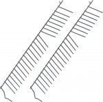 DL-pro 2 x alumise korvi sisestus Boschi Siemens 668360 00668360 23 taldriku sisseklapid taldrikute alumise korvi klappt&auml;pid n&otilde;udepesumasinale N&otilde;udepesumasin