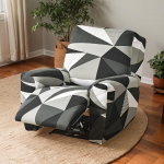 OKYUK lillemustriga tugitooli kate, v&auml;ga elastne veniv kate lamamistoolile, hingav ja libisemiskindel tugitooli kaitsja (Space Grey)