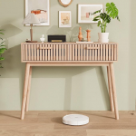 Konsoollaud hoiuga, 100 &times; 35 &times; 80 cm, konsoollaud 2 sahtliga, t&auml;ispuit, k&uuml;ljelaud, buffet, sissep&auml;&auml;sukonsool, sahtliga, diivanilaud sissep&auml;&auml;suks, elutuppa,