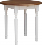 k koma &Uuml;mmargune m&auml;nni laud S&ouml;&ouml;gilaud puidust k&ouml;&ouml;gilaud valge sahtliga Country House Style Tamm (60 cm)