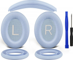 SOULWIT k&otilde;rvapadjad + peapael + silikoonist k&otilde;rvapadjad kaitsekate, asenduskomplekt Bose QuietComfort 45 (QC45)/QuietComfort SE (QC SE)/Uue Quiet Comfort juhtmevabad k&otilde;rvaklapid
