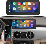 Ninetom autoraadio 10,25-tolline puuteekraan koos juhtmevaba Carplay ja Android autoga 2013-2015 Mercedes Benz GLK klassile X204 NTG4.5/4.7, tugi Mirrorlink, kaamera, navigatsioon
