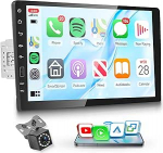 Traadita Carplay autoraadio 1 DIN koos You-Tube traadita Androidi autode peeglilink 9-tolline puuteekraaniga autoraadio &uuml;he DIN-ga Bluetooth FM/AM/RDS raadio USB/EQ/AUX roolijuhtimispuldiga tagurdamine