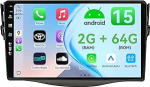 MSD 2+64G Bildschirm Autoradio f&uuml;r Toyota RAV4 (2007-2012) | Wireless Carplay Android Auto | Android 15 9 Zoll GPS Navi Radio | Lenkradsteuerung WiFi DSP DAB Bluetooth 5.0 | R&uuml;ckfahrkamera | 2 Din