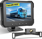 NHOPEEW 5-tollise kaamera monitori komplekt 1080P tagurduskaameraga - IP69 veekindel / Super IR &ouml;&ouml;n&auml;gemine / DIY tagurduskaamera / lai nurk - monitori komplekt veoautodele / bussidele / haagistele / haagissuvilatele / haagissuvilatele