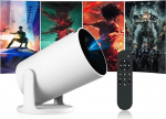 HY300 Pro+ Mini kaasaskantav projektor, nutikas projektor automaatne horisontaalne korrektsioon 1080P 4K, heledus 200 ANSI v&auml;ljas filmiprojektor, mis &uuml;hildub telefoniga, Wi-Fi 6 BT5.2 Android 13