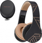 PowerLocus P1 Bluetooth k&otilde;rvaklapid Traadita 5.0 Bluetooth k&otilde;rvaklapid &uuml;le k&otilde;rvade mikrofoniga, t&auml;iustatud stereobass heli, kokkupandavad k&otilde;rvaklapid iPhone'ile, Androidile, arvutile, iPadile, TV-le