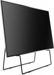 EVA SOLO Carry TV Stand 93,2 x 84,7 x 11,5 cm TV-jalamu lameekraaniga televiisoritele 40-65-tolline TV-jalam Easel Style Paindlik ruumijaotur TV-jalamu nahkrihmadega mustana