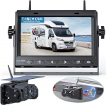 VASTEND traadita p&auml;ikesemagnetilised tagurduskaamerad 10 000 mAh akuga, 7-tolline traadita tagurduskaamera, IP69 veekindel, DIY paigaldus, haagissuvilale, veoautole, autole, matkaautole (VS-7A)