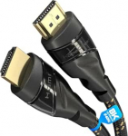 KabelDirekt 4K HDMI kaabel, 15 m, Saksamaal v&auml;lja t&ouml;&ouml;tatud, purunemiskindel nailon mantel (4K @ 60Hz, High Speed HDMI koos Ethernetiga, Blu-ray, PS5, Xbox seeria, Switch)