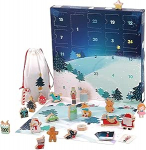 VILAC - Touch et Find advendikalender - M&auml;nguasi v&auml;ikelastele - 1 puidust ja papist advendikalender - Puidust &otilde;ppem&auml;ngud lastele - M&auml;nguasi lastele alates 2. eluaastast - 1223