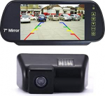 1280 x 720 pikslit auto tagurduskaamera parkimisabi v&auml;rviline kaamera veekindel asendus Ford Transit MK6 (2000-2006) Ford MK7 (2007-2013) Tourneo Connect 2012+7-tolline tagurduspeegel