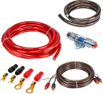 tomzz Audio 5500-022 20 mm&sup2; v&otilde;imendi v&otilde;imendi &uuml;henduskomplekt koos kaitsmehoidja RCA kaabli pistikutega ja CCA kaitsmega