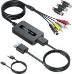 SUNNATCH RCA Svideo HDMI konverteri kaabel koos Svideo + RCA + HDMI kaabel, S-Video HDMI adapter, RCA Composite CVBS AV to HDMI Converter, S-Video to HDMI Converter, RCA Composite AV to HDMI adapter, RCA Composite AV to HDMI adapter