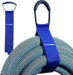 2 Pack Raske kaablihoidja pikendus konks ja silmus kaabli korraldaja rihm koos k&auml;epidemega juhtmete, aiavooliku, ujumise v&otilde;i garaažit&ouml;&ouml;riistade jaoks (sinine)