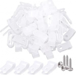 Glarks 120tk 1/4" valge nailonkruvi kinnitamine R-t&uuml;&uuml;pi kaabliklamber koos 120tk kruvidega traadi, kaabli, toru ja kaabelliini komplektiga (valge)