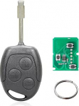 3 nupuga autov&otilde;tme kaugjuhtimispult Ford Mondeo Focus Fiesta KA (433MHz 4D60 kiip) (4D60)