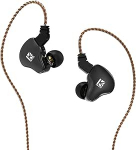 Yinyoo KBEAR KS2 k&otilde;rvaklapid, Stereo Sound In-Ear k&otilde;rvaklapid, HiFi Over Ear Earphones, k&otilde;rvaklapid m&uuml;ravastase h&uuml;briid 1BA 1DD k&otilde;rvaklapid eemaldatava kaabliga jooksmiseks k&otilde;ndimiseks (ilma mikrofonita, must)