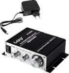 LEPY 2020A HiFi (2 x 20 Watt) Stereo disainiv&otilde;imendi MP3/Mobiiltelefonile/DAC-le, must