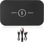 Adapter, 2-in-1 saatja-vastuv&otilde;tja traadita A2DP o 3,5 mm assistent adapter muundur Dual AUX v&auml;ljund autoraadio koduse stereos&uuml;steemi jaoks