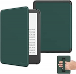 MoKo &uuml;mbris 6-tollisele uuele Kindle'ile (11. p&otilde;lvkond 2024/2022), kerge &uuml;mbris randmerihmaga, automaatne &auml;ratamine/une Kindle 11. p&otilde;lvkonna 2024 e-lugerile, kesk&ouml;&ouml; roheline