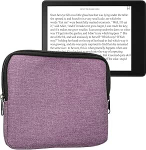 kwmobile Kangas&uuml;mbris, mis &uuml;hildub 6,8-7-tollise e-lugeriga - Kangast &uuml;mbris e-lugerile koos t&otilde;mblukuga - Lavendel