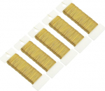 hankekaart 190 Yards/575 Feet 27 Gauge Metall Blumendraht Goldton Flexible Paddel D&uuml;nne Blumendraht f&uuml;r Handwerk, Weihnachtskranz, Blumenarrangement, Hochzeit, insgesamt 5 Rollen