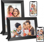 Frameo WLAN Digital Picture Frame, Pack of 2, 10.1 Inch Electronic Picture Frame with 1280 x 800 IPS Touch Screen, 32GB Memory, Automatic Rotation, Share Photos Instantly from Anywhere