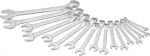 HAZET 603/17N Combination Wrench Set 7-27mm 17 Pieces, Chrome-Plated