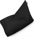 HAPPERS XL Pyramid Black Faux Leather Inner Bean Bag