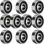 TUZUK 6203-2RS 6203-2RS kuullaagrid tihendatud 17 x 40 x 12 mm eelv&otilde;etud kroomterasest / kummist topelt tihendiga, 6203RS s&uuml;vakuulid, 10 tk.