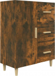 vidaXL Sideboard Chest of Drawers Sideboard Side Cabinet Multi-Purpose Cabinet Standing Cabinet Living Room Hallway Smoked Oak 69.5 x 34 x 90 cm Wood Material