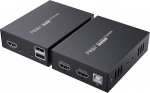 PW-HT225HK HDMI KVM USB Extender 165ft/50m edastamine &uuml;he Cat5e/6/7 Full HD 1080P toetus 3D EDID Loop Out kaudu