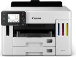 Canon Maxify GX5550 MegaTank tindiprinter (t&otilde;hus printer kahepoolse printimisega, Wi-Fi, LAN, 600 lehe mahutavus, 14 000 lehek&uuml;lge, m&auml;&auml;rdumiskindlad v&auml;ljatr&uuml;kid, tindipakendiga printer) valge